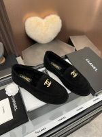 Лоферы Chanel с мехом Premium
