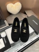 Лоферы Chanel с мехом Premium
