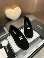 Лоферы Chanel с мехом Premium