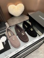 Лоферы Chanel с мехом Premium