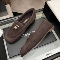 Лоферы Chanel с мехом Premium