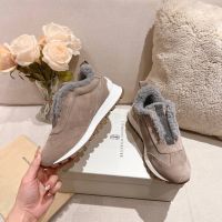 Кроссовки Brunello Cucinelli с мехом Premium