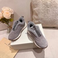 Кроссовки Brunello Cucinelli с мехом Premium