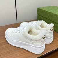 Кеды GUCCI с мехом Premium