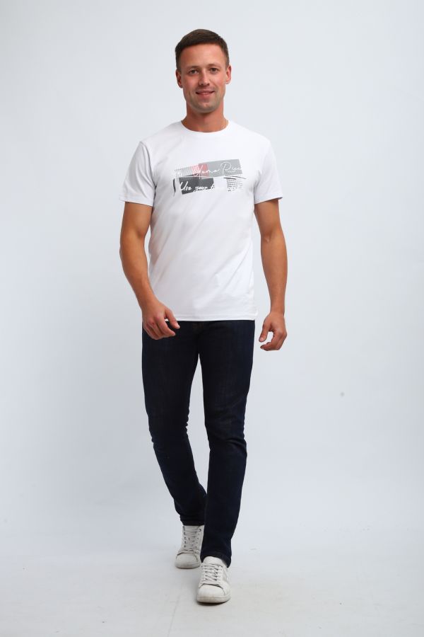 Футболка мужская 058 [белый]
