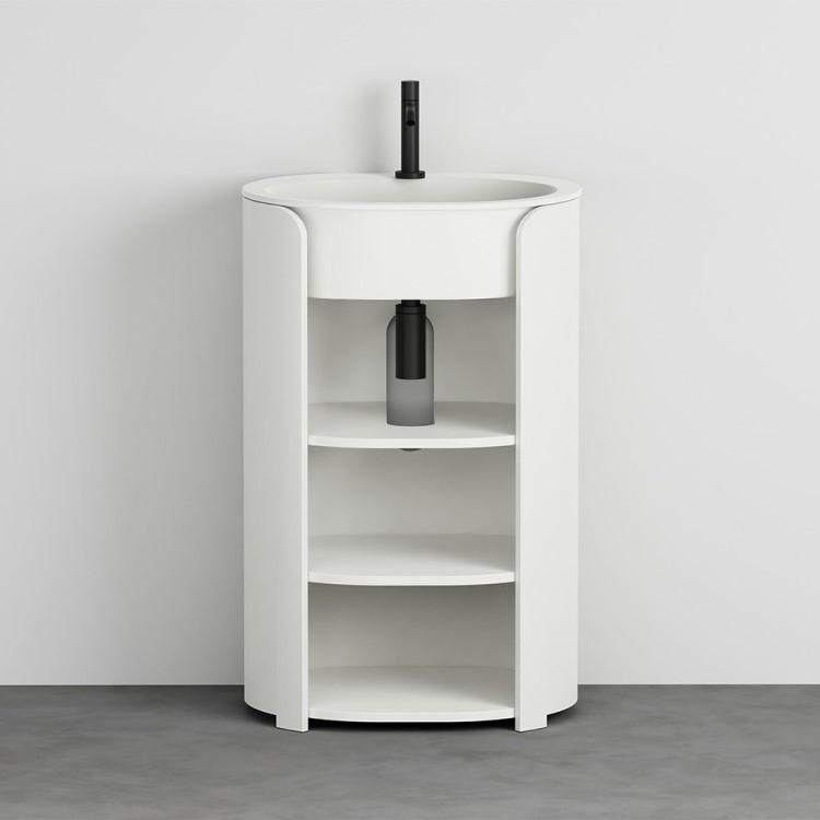 Изображение Тумба напольная Cielo I Catini Tiberio с открытыми полками CAMTE/CAMTL 56х46 см