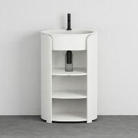 Тумба напольная Cielo I Catini Tiberio с открытыми полками CAMTE/CAMTL 56х46 см схема 1