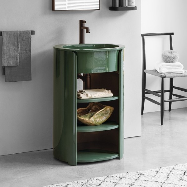 Раковина мебельная накладная Cielo I Catini Tiberio CALAO56F/CALAO56SF 56х46х18 см