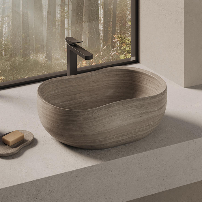 Изображение Раковина настольная мраморная Dea Design Marble Forli DD1511 560 56x38xh18 см