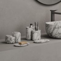 Стакан для зубных щеток Dea Design Marble MIA fagiolo DD1651 165х100хh150 мм схема 1 Стакан для зубных щеток Dea Design Marble MIA fagiolo DD1651 165х100хh150 мм схема 1