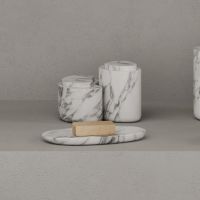 Контейнер с крышкой Dea Design Marble MIA fagiolo DD1655 150х92хh85 мм схема 1 Контейнер с крышкой Dea Design Marble MIA fagiolo DD1655 150х92хh85 мм схема 1