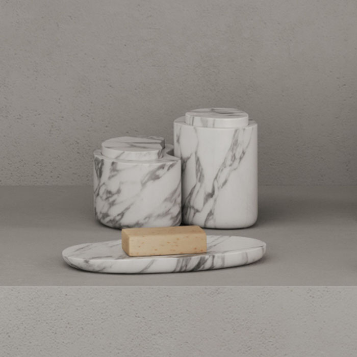 Мыльница настольная Dea Design Marble MIA fagiolo DD1652 210х132хh18 мм