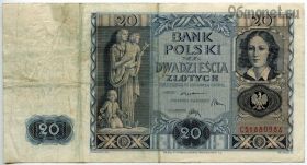 Польша 20 злотых 1936