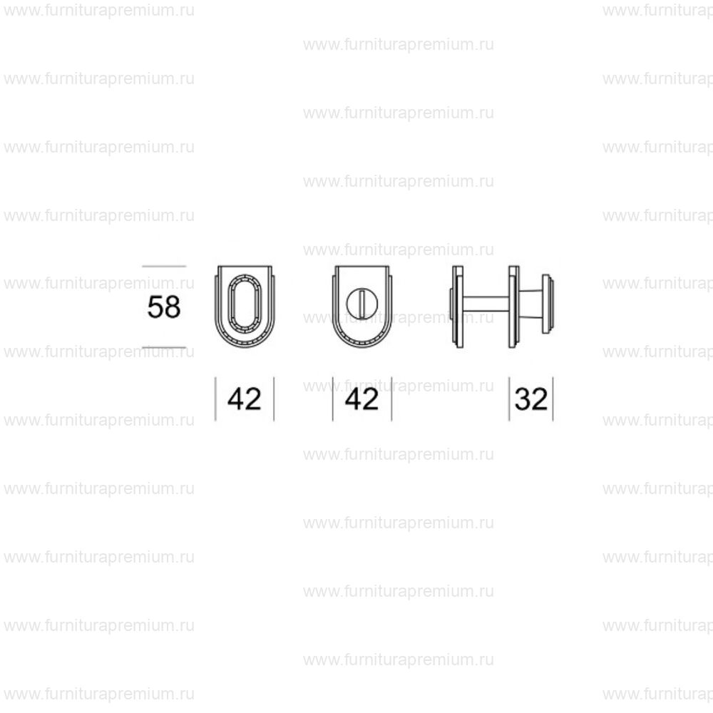 Фиксатор Salice Paolo Deco 2907-3335