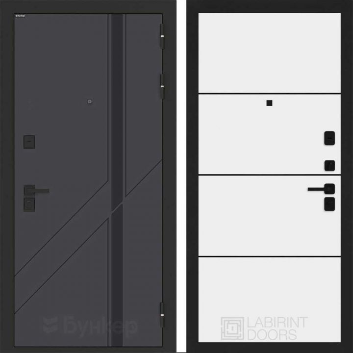 Входная дверь Бункер BN-12 - 25 Белый софт