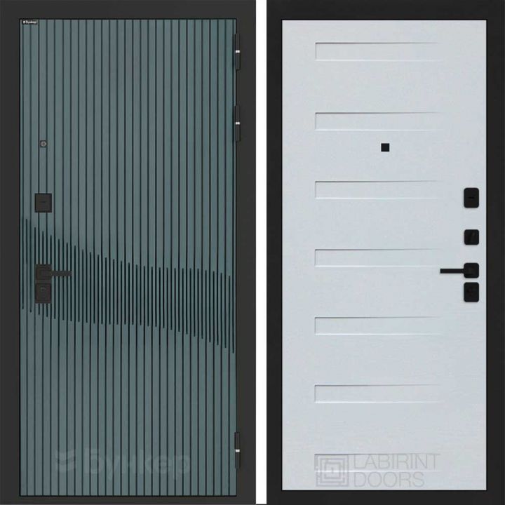 Входная дверь Бункер BN-13 - 14 Дуб кантри белый горизонт