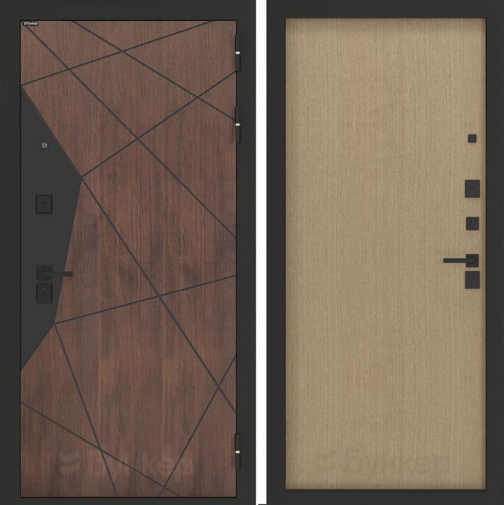 Входная дверь Бункер BN-14 - ДВП Венге светлый