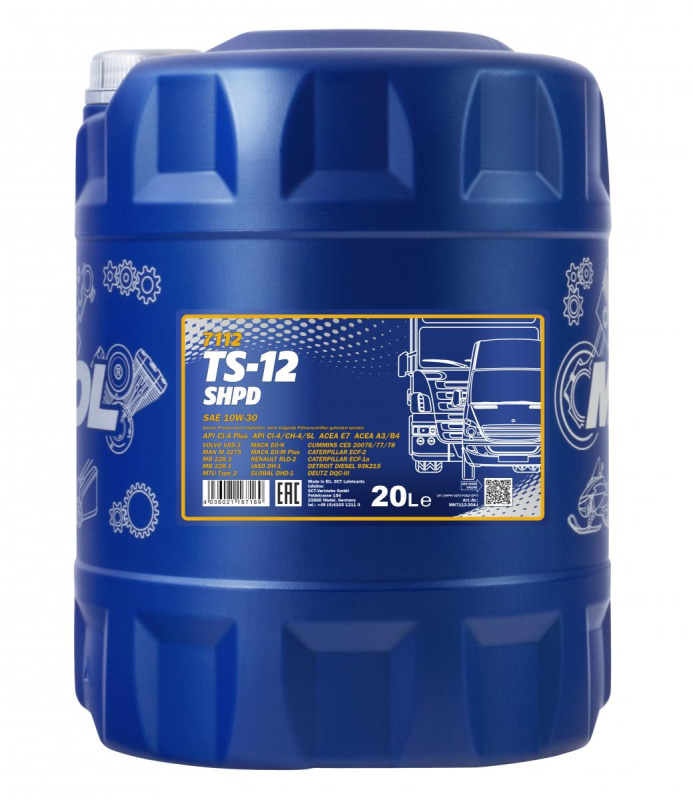 Mannol TS-12 SHPD 10W-30, 20л
