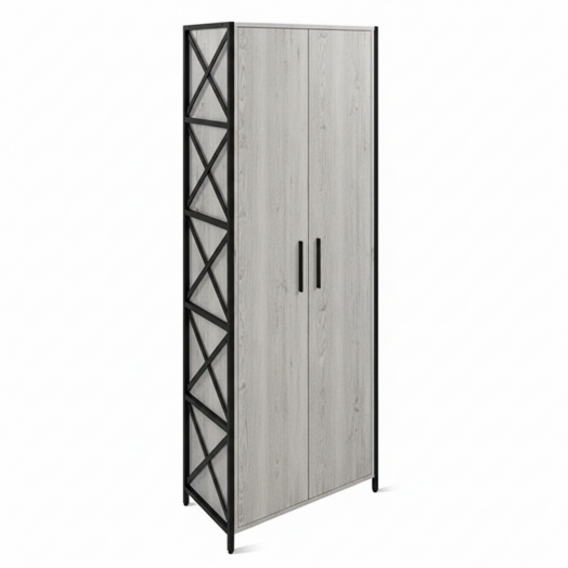 ЛОФТ-12 Шкаф для одежды (700х370х1900 мм) Дуб Канадский