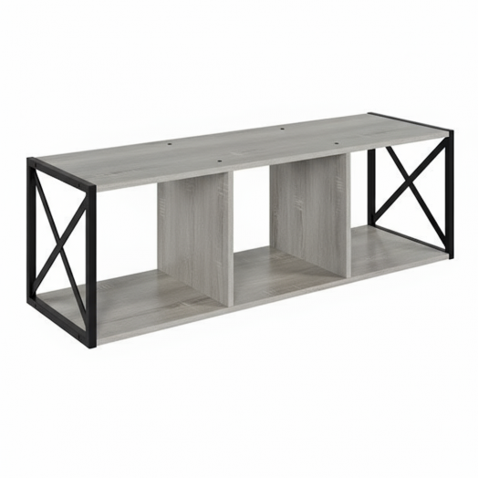 ЛОФТ-8 Полка навесная 3 секции (1200х370х383 мм) Дуб Канадский