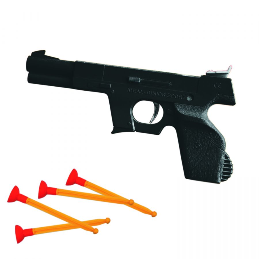 Полицейский пистолет большой со стрелами на присосках