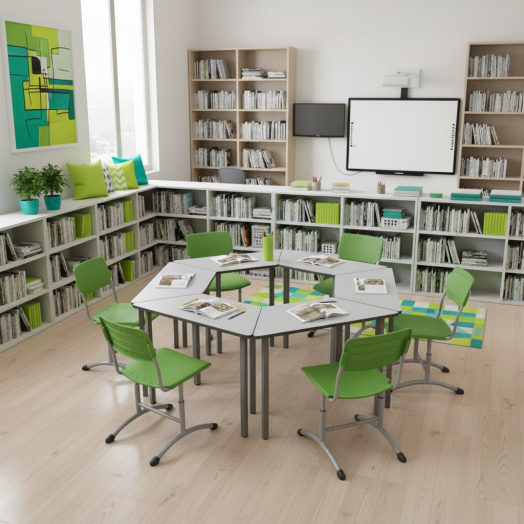 Стул ученический регулируемый Отличник Пластик Салатовый