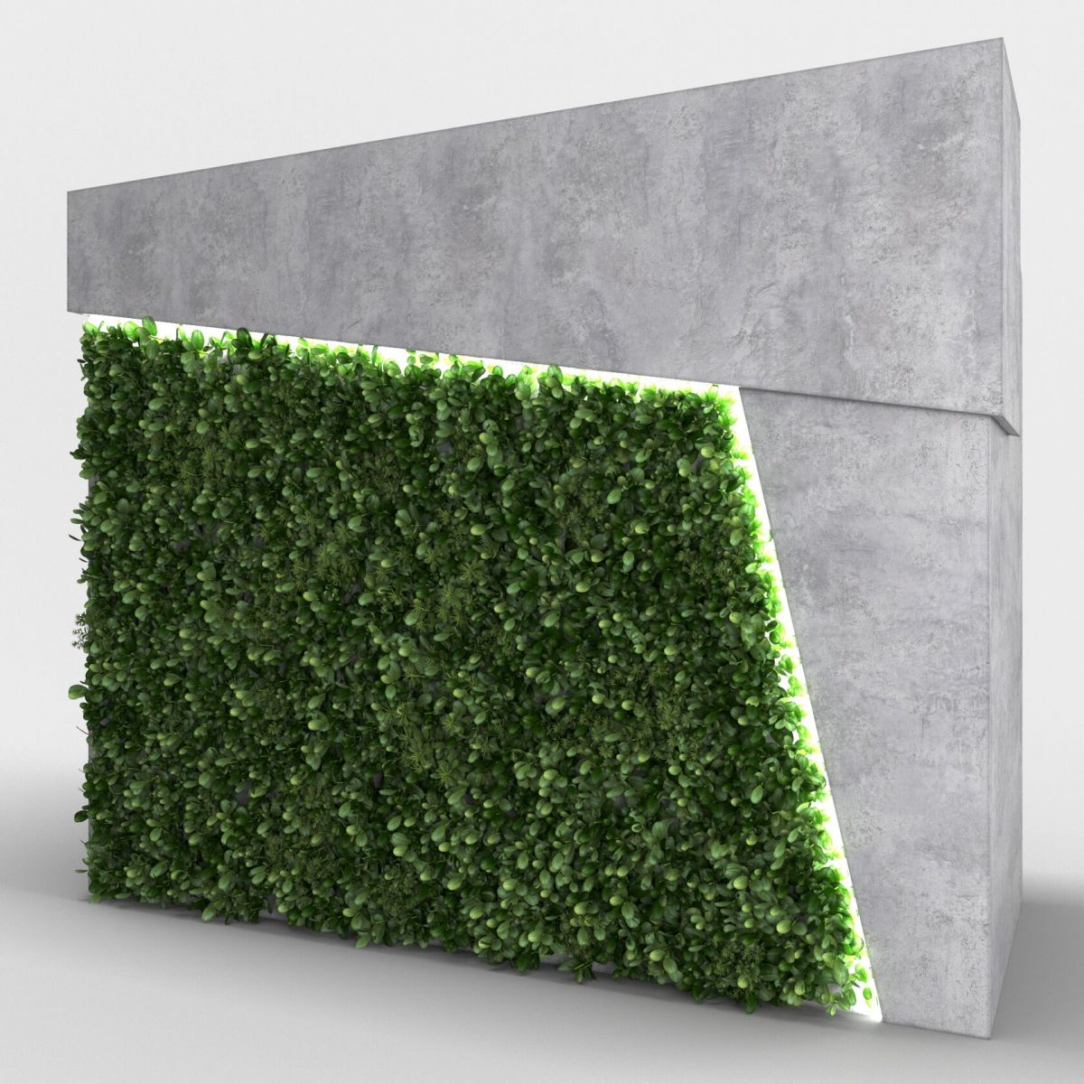 Ресепшн "Эко" со скосом Цемент светлый