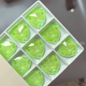 DeLuxe Пришивные Стразы Fluo_Green_SHINE Триллиант 22 мм