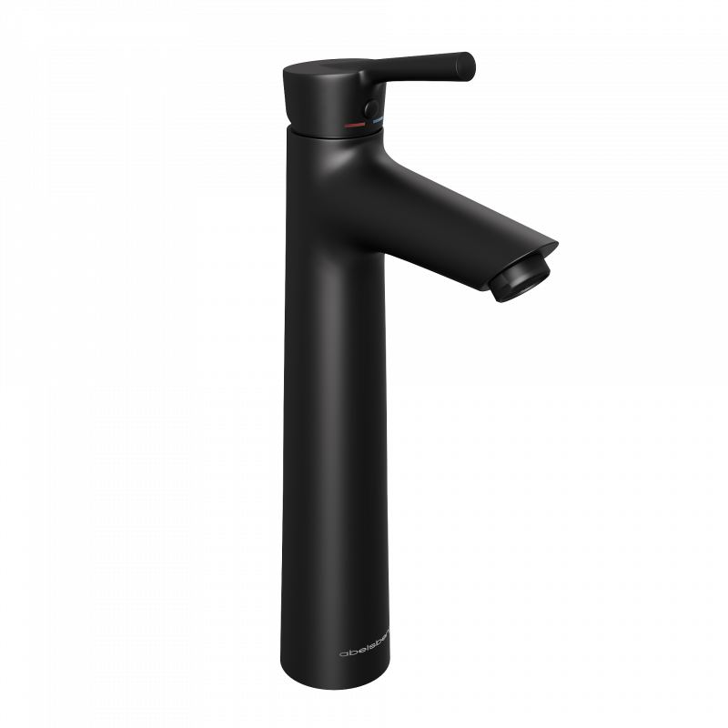 Смеситель для раковины Abelsberg Solida AMF20091MB высокий, вулканический черный