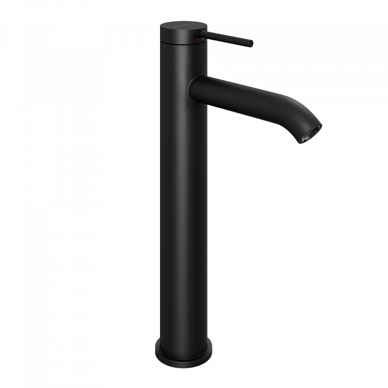 Смеситель для раковины Abelsberg Fluida ERF22003MB высокий, вулканический черный