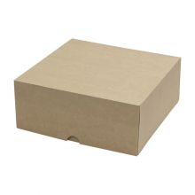 Коробка 6000мл "CandyBox" 255х255х105мм картон, крафт/белый