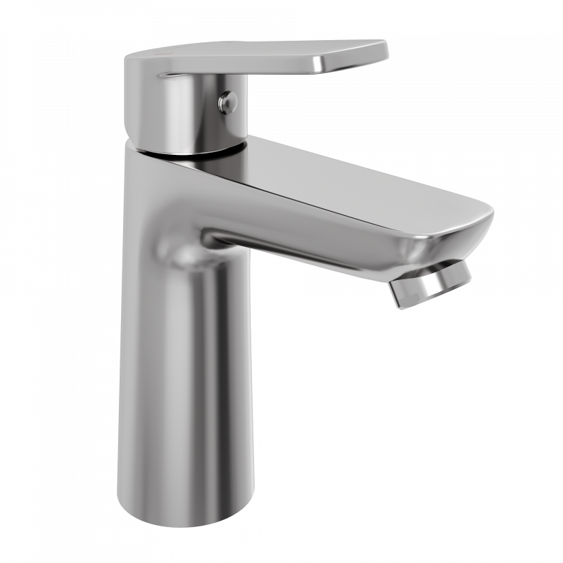 Смеситель для раковины Abelsberg Lineara UNF23508CH, глянцевый хром