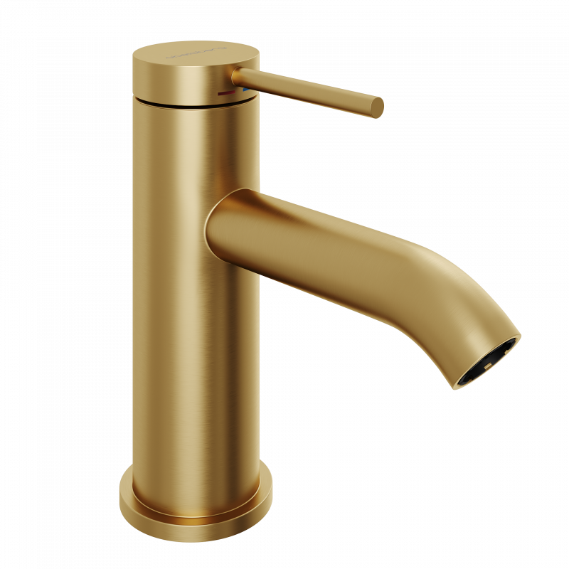 Смеситель для раковины Abelsberg Fluida ERF22001BG, королевское золото