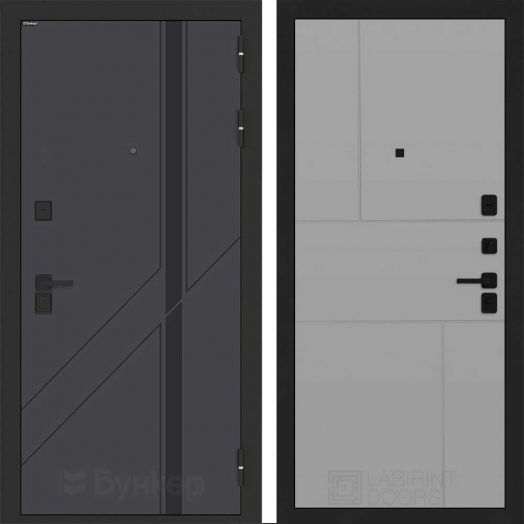 Входная дверь Бункер BN-12 - 21 Грей софт