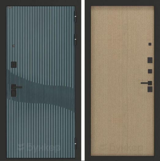 Входная дверь Бункер BN-13 - ДВП Венге светлый