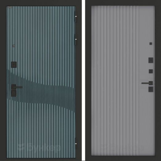 Входная дверь Бункер BN-13 - 29 Серый софт рельеф