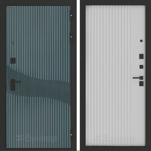 Входная дверь Бункер BN-13 - 29 Белый софт рельеф