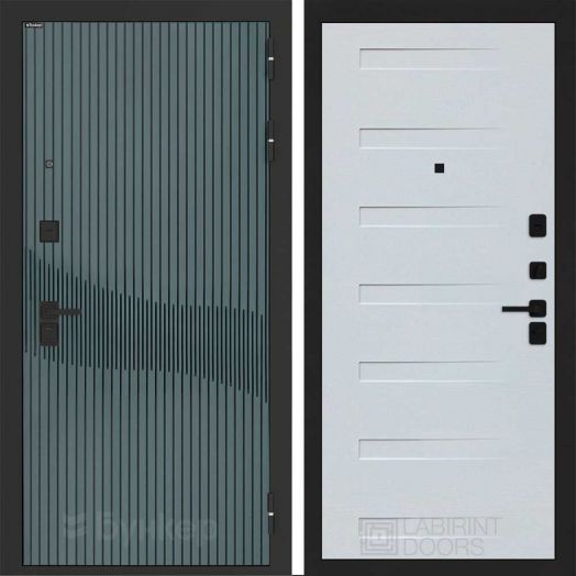 Входная дверь Бункер BN-13 - 14 Дуб кантри белый горизонт