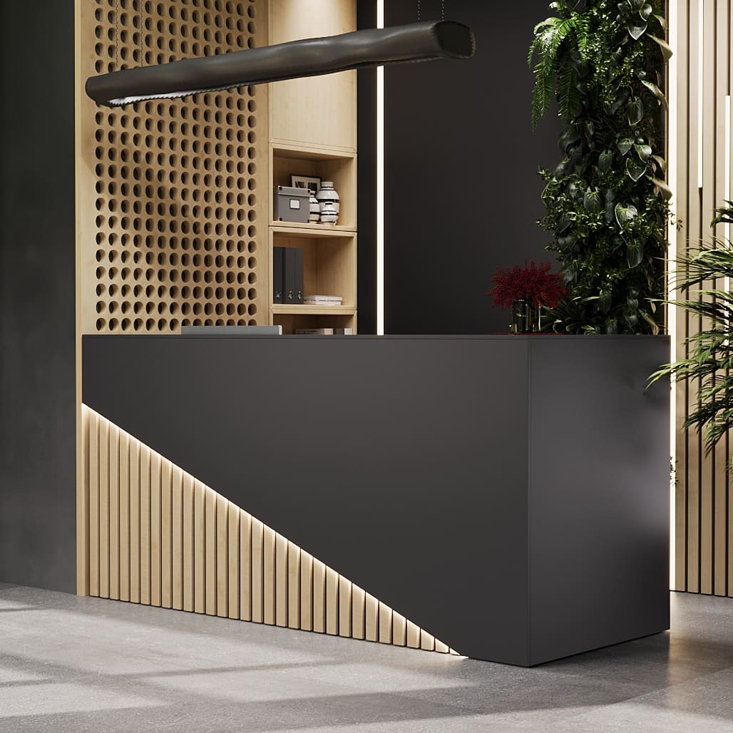 Ресепшн «Прайм» Чёрный / Клён