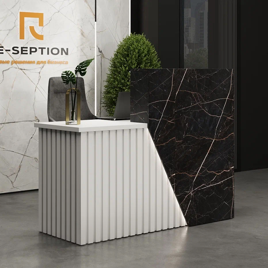 Ресепшн «Анталия »прямая Белый / Фейрстоун