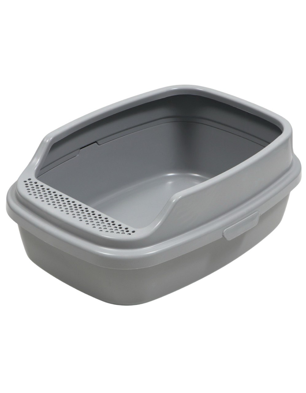 Туалет Айша M с бортом 53 х 39 х 21 см серый FIX