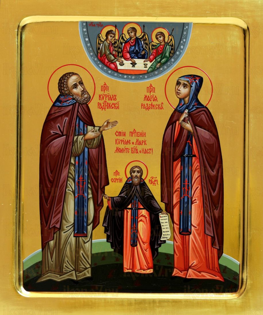 Икона Кирилл и Анна Радонежские (UV-печать)(10314)
