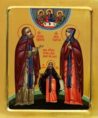 Икона Кирилл и Анна Радонежские (UV-печать)(10314)