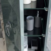 Комплект мебели №19 Oasis Lutetia напольный 165х56х230 см консоль стелешница раковина схема 3