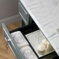 Комплект мебели №19 Oasis Lutetia напольный 165х56х230 см консоль стелешница раковина схема 4