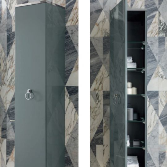 Комплект мебели №19 Oasis Lutetia напольный 165х56х230 см консоль стелешница раковина схема 6