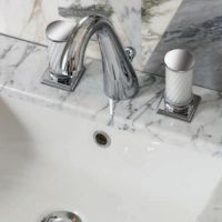 Комплект мебели №19 Oasis Lutetia напольный 165х56х230 см консоль стелешница раковина схема 8