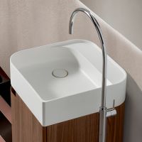 Комплект мебели №23 Oasis Profilo 45х45х200 см напольная тумба с раковиной схема 3