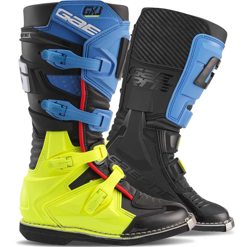 Gaerne GXJ Black/Blue/Fluo Yellow (2026) мотоботы детские