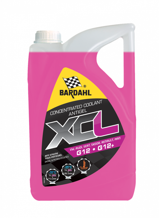 Bardahl XCL VW G12, G12+, розовый, 5л
